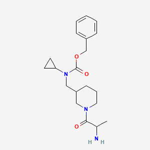 molecular formula C20H29N3O3 B14776214 Benzyl ((1-((S)-2-aminopropanoyl)piperidin-3-yl)methyl)(cyclopropyl)carbamate 