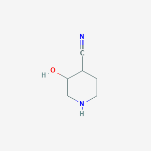 molecular formula C6H10N2O B14776247 trans-4-Cyanopiperidin-3-ol 