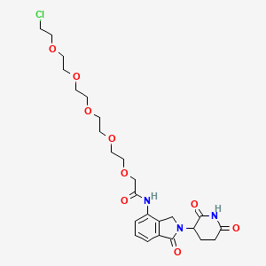 molecular formula C25H34ClN3O9 B14776332 Lenalidomide-acetamido-O-PEG4-C2-Cl 