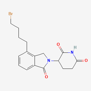 molecular formula C17H19BrN2O3 B14776364 Phthalimidinoglutarimide-C4-Br 