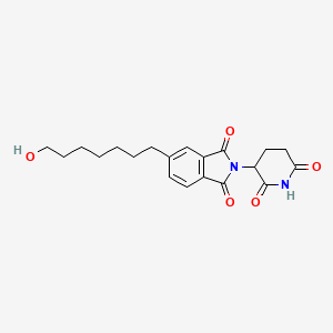 molecular formula C20H24N2O5 B14776383 Thalidomide-5'-C7-OH 