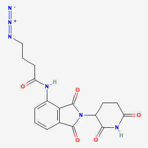 molecular formula C17H16N6O5 B14776423 Pomalidomide-CO-C3-azide 