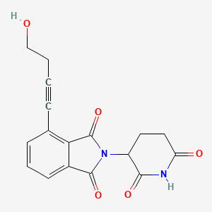 molecular formula C17H14N2O5 B14776504 Thalidomide-propargyl-C1-OH 