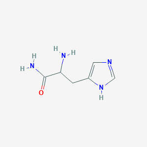 molecular formula C6H10N4O B14776580 (R)-2-Amino-3-(1H-imidazol-4-yl)propanamide 