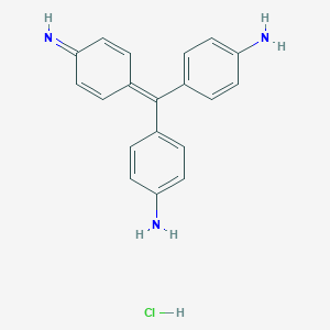 molecular formula C19H18ClN3 B147766 副玫瑰苯胺盐酸盐 CAS No. 569-61-9