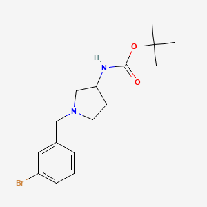 molecular formula C16H23BrN2O2 B14776601 (S)-tert-Butyl (1-(3-bromobenzyl)pyrrolidin-3-yl)carbamate 
