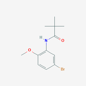 molecular formula C12H16BrNO2 B14776615 N-(5-bromo-2-methoxyphenyl)pivalamide 