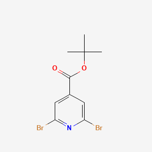 molecular formula C10H11Br2NO2 B14776644 Tert-butyl 2,6-dibromoisonicotinate 