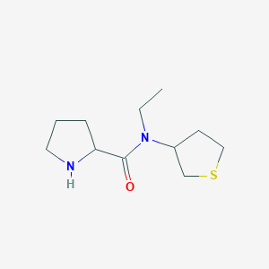 N-ethyl-N-(tetrahydrothiophen-3-yl)pyrrolidine-2-carboxamide