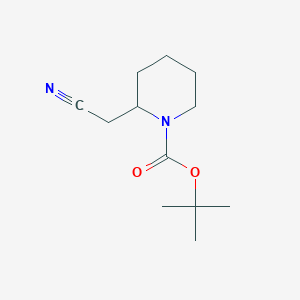 molecular formula C12H20N2O2 B14776675 Tert-butyl 2-(cyanomethyl)piperidine-1-carboxylate 