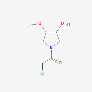 2-Chloro-1-(3-hydroxy-4-methoxypyrrolidin-1-yl)ethan-1-one