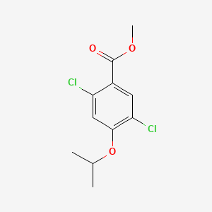 molecular formula C11H12Cl2O3 B14776714 Methyl 2,5-dichloro-4-isopropoxybenzoate 