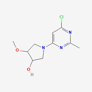 1-(6-Chloro-2-methylpyrimidin-4-yl)-4-methoxypyrrolidin-3-ol
