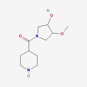 (3-Hydroxy-4-methoxypyrrolidin-1-yl)(piperidin-4-yl)methanone