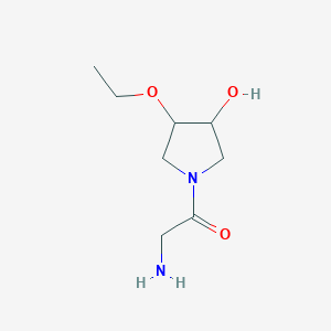 2-Amino-1-(3-ethoxy-4-hydroxypyrrolidin-1-yl)ethan-1-one