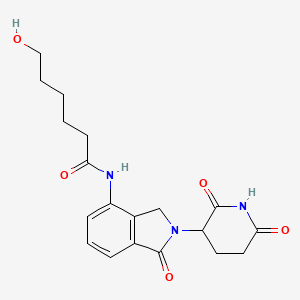 molecular formula C19H23N3O5 B14776748 Lenalidomide-CO-C5-OH 