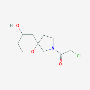 2-Chloro-1-(9-hydroxy-6-oxa-2-azaspiro[4.5]decan-2-yl)ethan-1-one