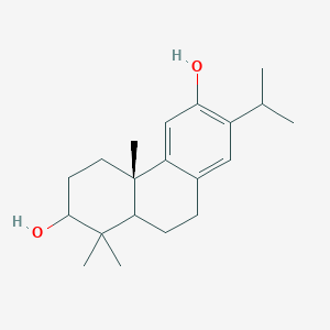 molecular formula C20H30O2 B14776764 (4aS)-1,1,4a-trimethyl-7-propan-2-yl-2,3,4,9,10,10a-hexahydrophenanthrene-2,6-diol 