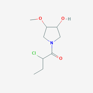2-Chloro-1-(3-hydroxy-4-methoxypyrrolidin-1-yl)butan-1-one