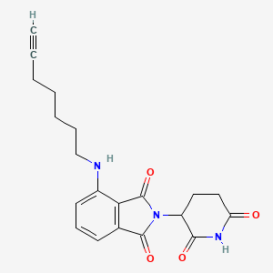 molecular formula C20H21N3O4 B14776806 Pomalidomide-C5-alkyne 