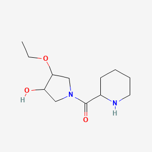 (3-Ethoxy-4-hydroxypyrrolidin-1-yl)(piperidin-2-yl)methanone