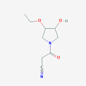 3-(3-Ethoxy-4-hydroxypyrrolidin-1-yl)-3-oxopropanenitrile