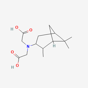 molecular formula C14H23NO4 B14776898 2-[Carboxymethyl-(2,6,6-trimethyl-3-bicyclo[3.1.1]heptanyl)amino]acetic acid 