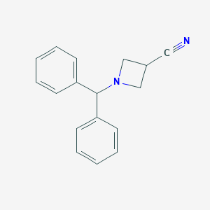 molecular formula C17H16N2 B014777 1-Benzhydrylazetidine-3-carbonitrile CAS No. 36476-86-5