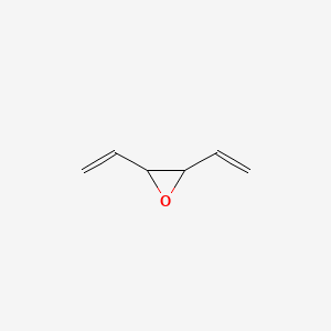 molecular formula C6H8O B14777019 2,3-Divinyl-oxirane 