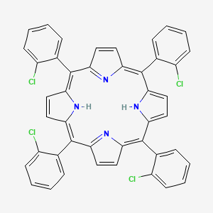 molecular formula C44H26Cl4N4 B14777033 21H,23H-Porphine, 5,10,15,20-tetrakis(2-chlorophenyl)- 