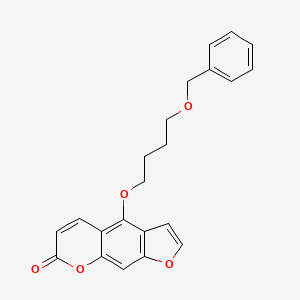 molecular formula C22H20O5 B14777118 5-(4-Benzyloxybutoxy)psoralen 