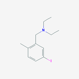 molecular formula C12H18IN B14777153 N-Ethyl-N-(5-iodo-2-methylbenzyl)ethanamine 