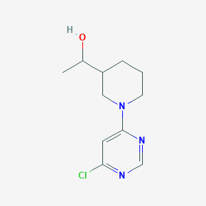 molecular formula C11H16ClN3O B1477716 1-(1-(6-Chloropyrimidin-4-yl)piperidin-3-yl)ethan-1-ol CAS No. 2098031-84-4