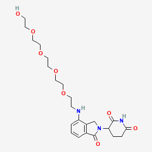 molecular formula C23H33N3O8 B14777224 Lenalidomide-PEG5-OH 