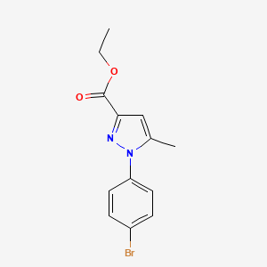 molecular formula C13H13BrN2O2 B14777457 Ethyl 1-(4-bromophenyl)-5-methyl-1H-pyrazole-3-carboxylate CAS No. 866472-31-3