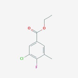 molecular formula C10H10ClFO2 B14777490 Ethyl 3-chloro-4-fluoro-5-methylbenzoate 