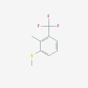 molecular formula C9H9F3S B14777546 Methyl(2-methyl-3-(trifluoromethyl)phenyl)sulfane 