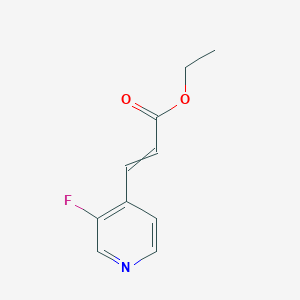 molecular formula C10H10FNO2 B14777591 Ethyl 3-(3-fluoropyridin-4-yl)prop-2-enoate 