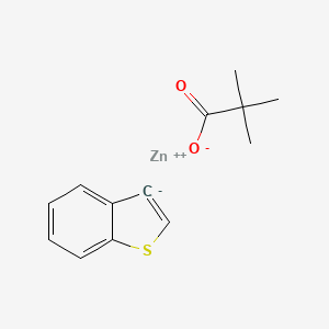 molecular formula C13H14O2SZn B14777634 zinc;3H-1-benzothiophen-3-ide;2,2-dimethylpropanoate 