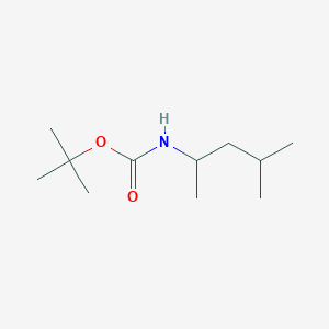 molecular formula C11H23NO2 B14777680 tert-butyl N-(4-methylpentan-2-yl)carbamate 