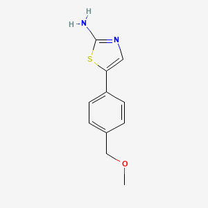 molecular formula C11H12N2OS B14777780 5-(4-(Methoxymethyl)phenyl)thiazol-2-amine 