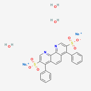 molecular formula C24H20N2Na2O9S2 B14777846 Bathophenanthrolinedisulfonic acid disodium salt trihydrate 