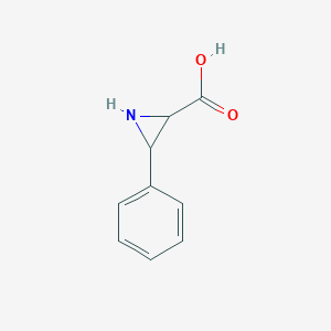 molecular formula C9H9NO2 B14777867 (2S,3R)-3-phenylaziridine-2-carboxylic Acid 