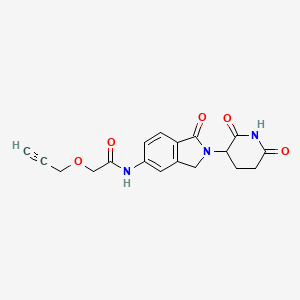 molecular formula C18H17N3O5 B14777953 Lenalidomide-5'-acetamido-O-propargyl 