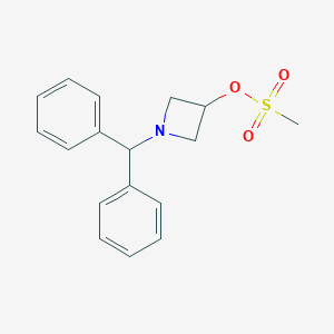 molecular formula C17H19NO3S B014778 1-Benzhydrylazetidin-3-yl methanesulfonate CAS No. 33301-41-6