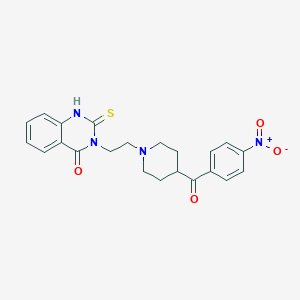 molecular formula C22H22N4O4S B147780 Nitro-altanserin CAS No. 139418-53-4
