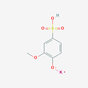 molecular formula C7H7KO5S B14778039 Potassium 2-methoxy-4-sulfophenolate 