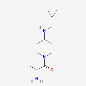 molecular formula C12H23N3O B14778087 2-Amino-1-[4-(cyclopropylmethylamino)piperidin-1-yl]propan-1-one 