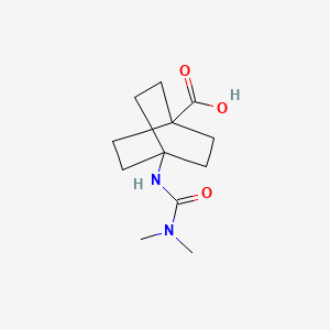 molecular formula C12H20N2O3 B14778155 4-(3,3-Dimethylureido)bicyclo[2.2.2]octane-1-carboxylic acid 