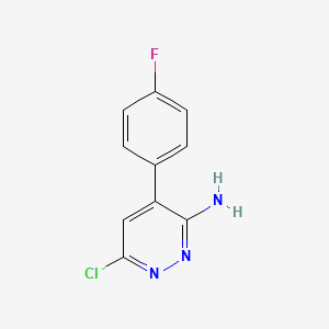 molecular formula C10H7ClFN3 B1477816 6-Chloro-4-(4-fluorophenyl)pyridazin-3-amine CAS No. 1903632-51-8
